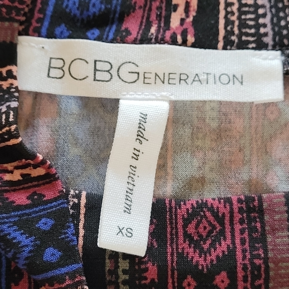 BCBGeneration Mock Neck Long Sleeve Mini Dress Sz XS - Picture 9 of 10